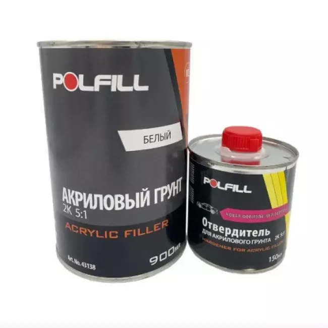 Грунт акриловий Vitol Polfill 5:1 Eco 0.75 л білий 0,15 л (43138)