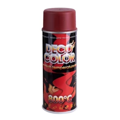Краска Deco Color термостойкая 800*С красный 400 мл