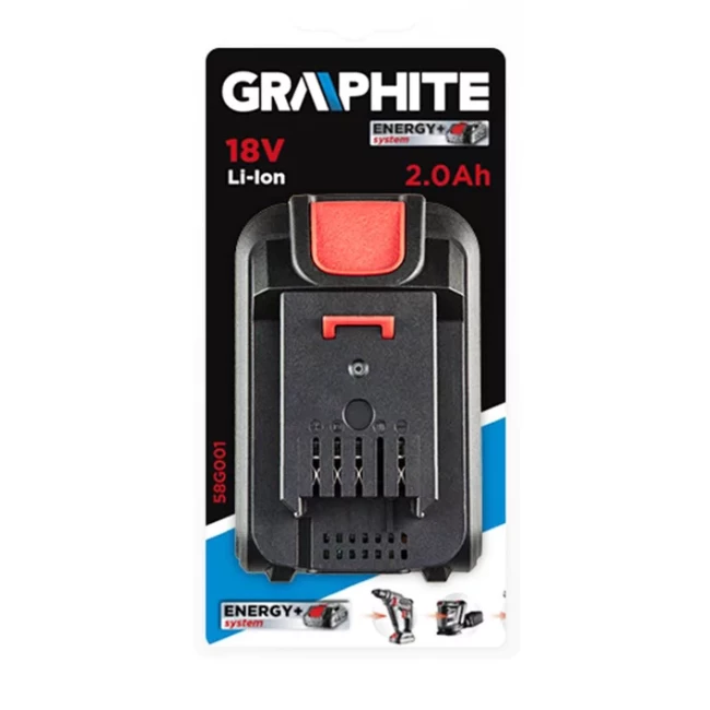 Аккумуляторная батарея GRAPHITE Energy + 18 В, Li-Ion, 2,0 Ач (58g001)