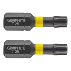 Биты GRAPHITE ударные TX25 x 25 мм 2 шт (56H514)