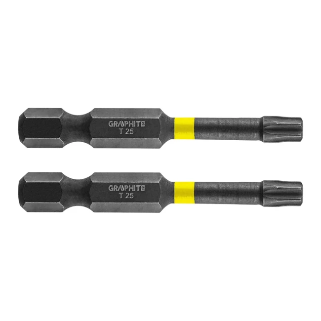 Биты GRAPHITE ударные TX25 x 50 мм 2 шт (56H526)