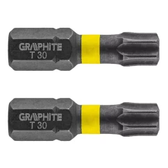 Биты GRAPHITE ударные TX30 x 25 мм 2 шт (56H516)