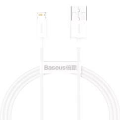 Кабель Baseus USB to Lightning 2.4A 1m белый