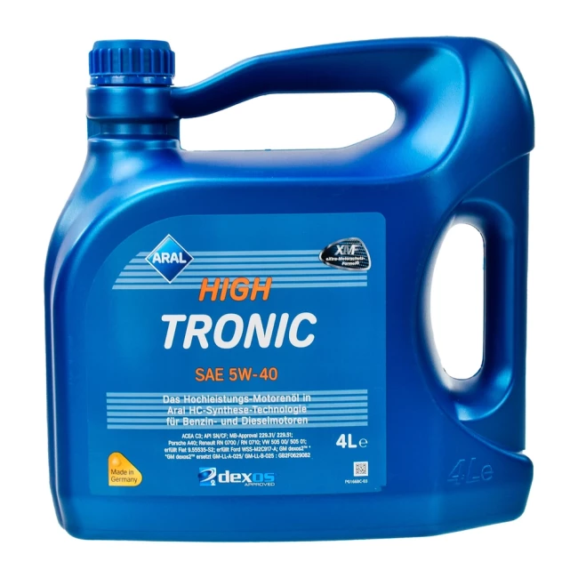 Масло моторное ARAL HighTronic 5W-40 4л (20634/154FE7)