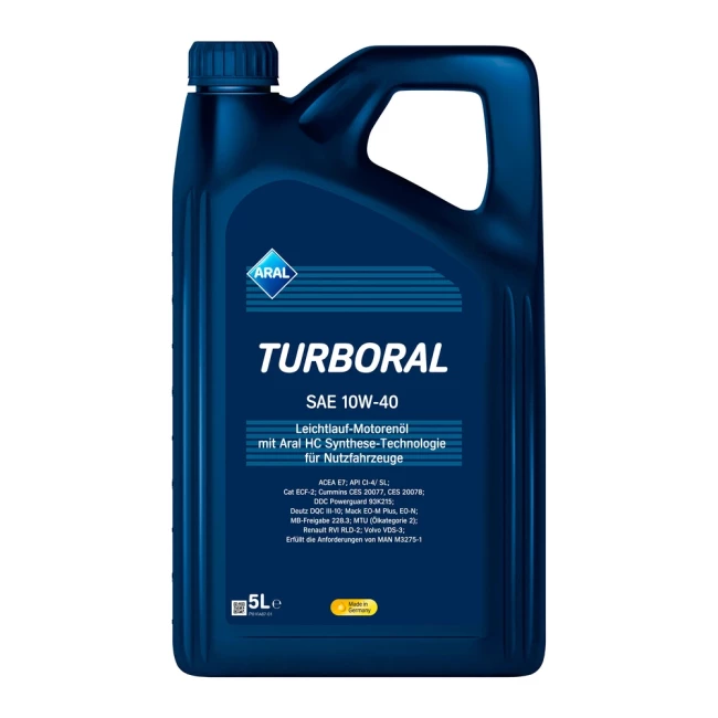 Масло моторное ARAL Turboral 10W-40 5л (22004)