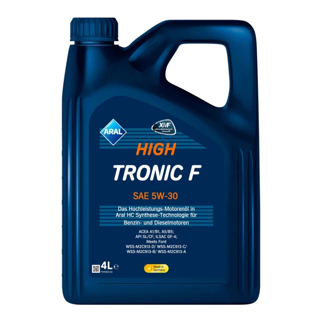 Моторное масло Aral HighTronic F SAE 5W-30 4л (HIGHTRONIC F 5W 304L)