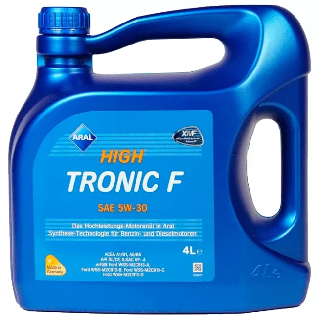 Моторное масло Aral HighTronic F SAE 5W-30 4л (HIGHTRONIC F 5W 304L)