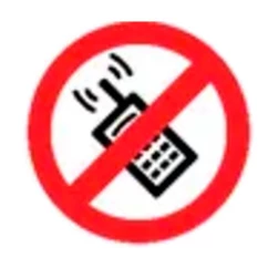 116015/Наклейка TerraPlus "Користування мобільним заборонено"
