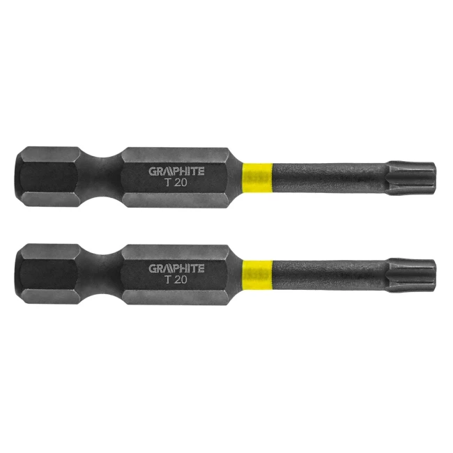 Биты GRAPHITE ударные TX20 x 50 мм 2 шт (56H525)