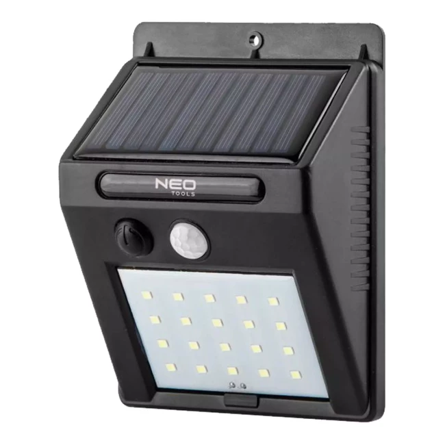 Настенный солнечный светильник NEO TOOLS 20 SMD, LED, 250 лм (99-055) Настенный солнечный светильник NEO TOOLS 20 SMD, LED, 250 лм (99-055)