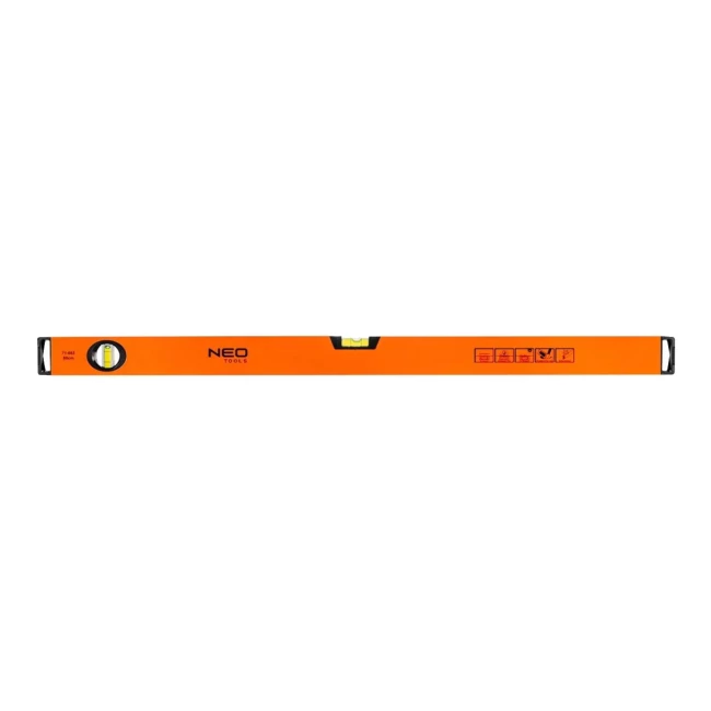 Алюминиевый спиртовой уровень NEO TOOLS, 2 колбы, 120 см (71-085) Алюминиевый спиртовой уровень NEO TOOLS, 2 колбы, 120 см (71-085)