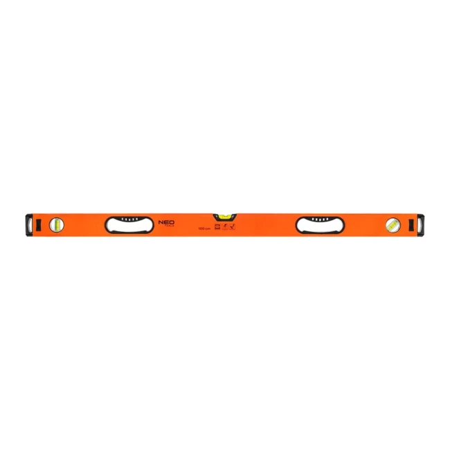 Алюминиевый спиртовой уровень с ручкой NEO TOOLS, 3 колбы, 100 см (71-104)