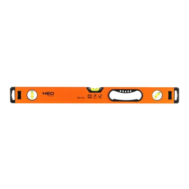Алюминиевый спиртовой уровень с ручкой NEO TOOLS, 3 колбы, 60 см (71-102)