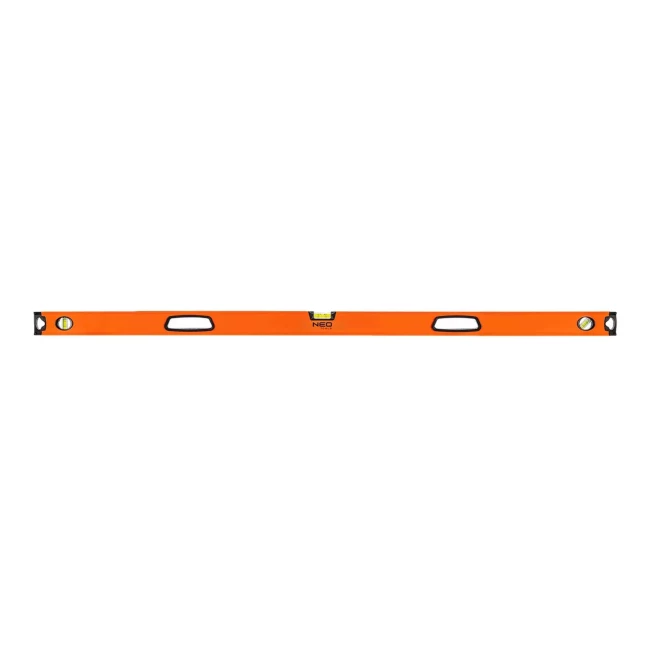 Алюминиевый спиртовой уровень с ручкой NEO TOOLS, 3 колбы, магнит, 150 см (71-116)