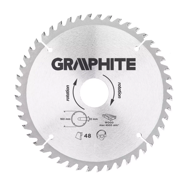 Диск отрезной GRAPHITE 160 x 30 мм 48 зубьев (55H603)