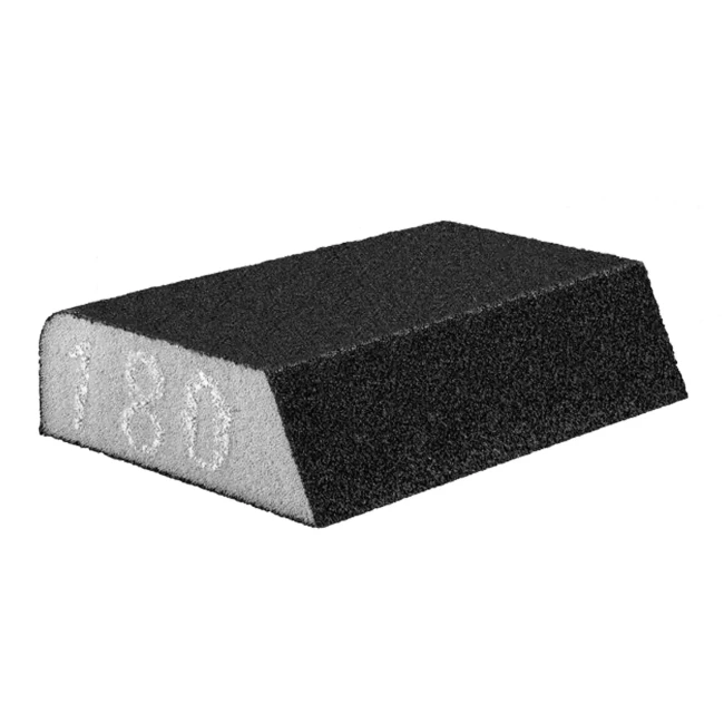 Губка наждачная GRAPHITE косая 98 x 25 x 68 мм K180 (55H927)