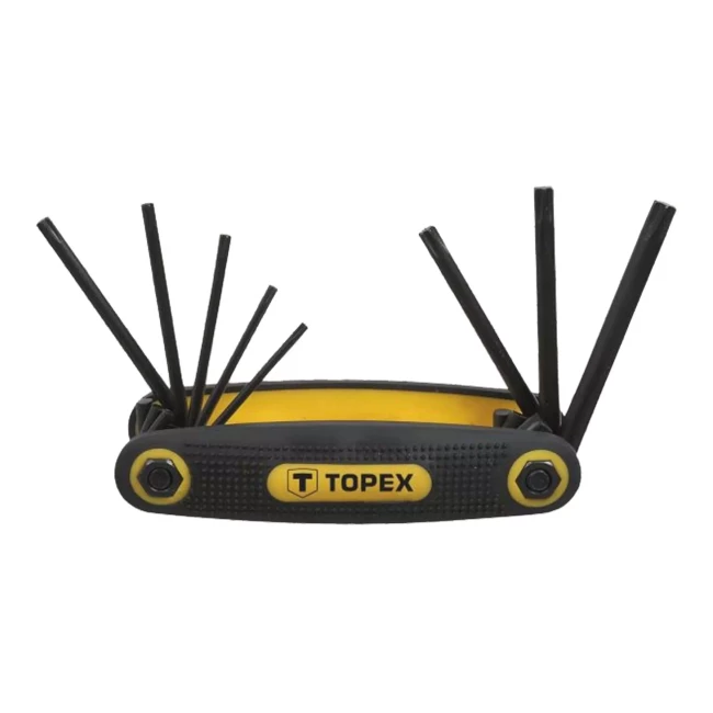 Ключі шестигранні TOPEX Torx T9-T40, набір 8 шт (35D959)