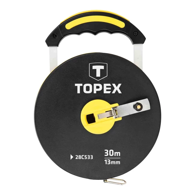 Лента измерительная TOPEX, стекловолокно, 30 м (28C533)