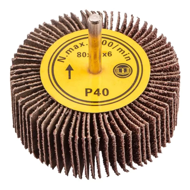 Пелюсткові круги GRAPHITE з хвостовиком 80 x 30 мм K40 (55H760)