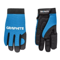 Робочі рукавички GRAPHITE 10", синтетична шкіра + еластична тканина, CE (97g100)