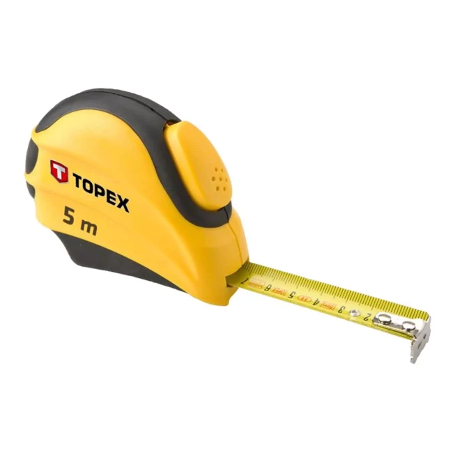 Рулетка TOPEX, стальная лента 5 м/19 мм (27C385) Рулетка TOPEX, стальная лента 5 м/19 мм (27C385)