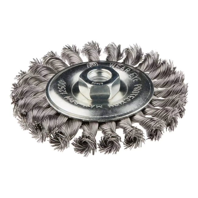 Щетка проволочная дисковая GRAPHITE 115 мм x M14, INOX (57H596)
