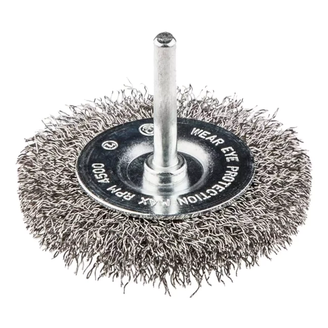Щетка проволочная дисковая GRAPHITE 50 мм , INOX, хвостовик (57H601) Щетка проволочная дисковая GRAPHITE 50 мм , INOX, хвостовик (57H601)