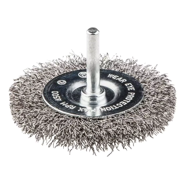 Щетка проволочная дисковая GRAPHITE 75 мм , INOX, хвостовик (57H602)