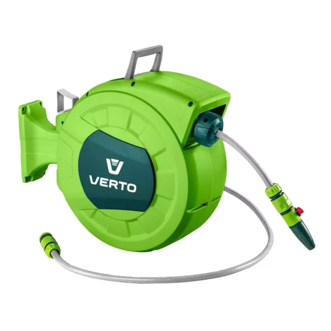 Шланг VERTO с автоматической катушкой 1/2" 20м+2м (15G891) Шланг VERTO с автоматической катушкой 1/2" 20м+2м (15G891)