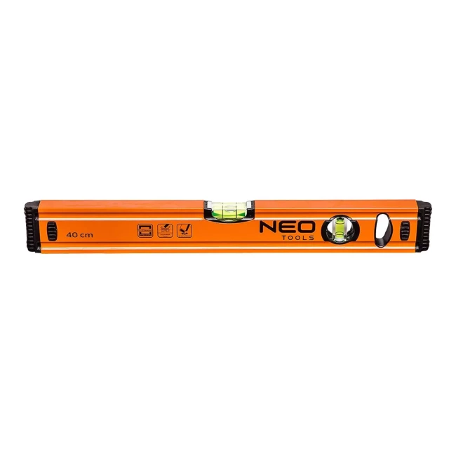 Уровень алюминиевый NEO TOOLS 40 см, 2 колбы (71-061)