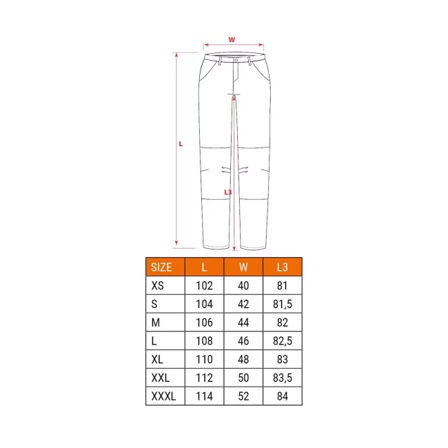 Брюки рабочие NEO TOOLS HD Slim, размер XL (81-238-XL)