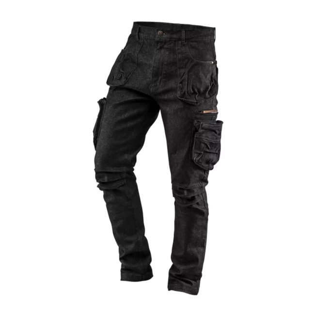 Рабочие брюки NEO TOOLS, 5 карманов DENIM, черные, размер M (81-233-M)
