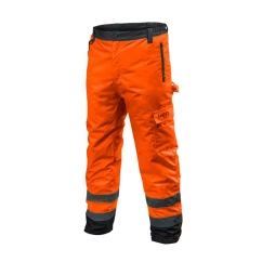 Световозвращающие брюки утепленные NEO TOOLS Oxford, оранжевые, размер L