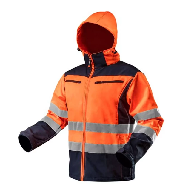 Куртка softshell световозвращающая NEO TOOLS, оранжевая, размер L (81-701-L)