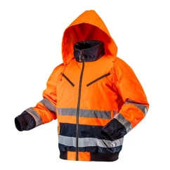 Куртка утеплена світлоповертаюча NEO TOOLS, помаранчева, розмір M (81-711-M)