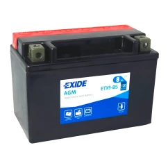 Мото аккумулятор Exide AGM 6СТ-8Ah (+/-) (ETX9-BS)