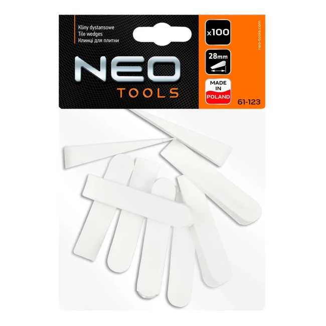 Клины дистанционные малые NEO TOOLS, 100 шт. 1 уп. (61-123)