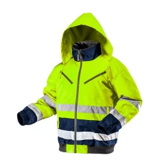 Куртка утеплена світлоповертаюча NEO TOOLS, жовта, розмір XXL (81-710-XXL)