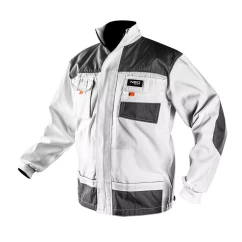 Рабочая куртка NEO TOOLS, белая, размер LD (81-110-LD)