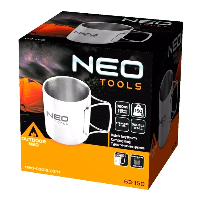 Туристичний кухоль NEO TOOLS 320 мл (63-150)