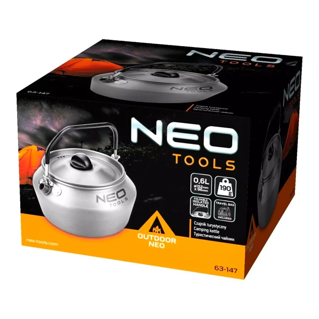Туристический чайник NEO TOOLS 0.8 л (63-147)