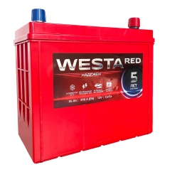 Автомобильный аккумулятор Westa 6CT-45 А (0) RED JIS Asia