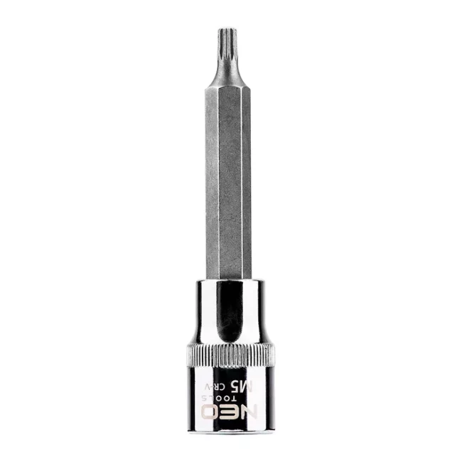 Бита NEO TOOLS Spline 1/2” M5 x 100 мм (08-740)