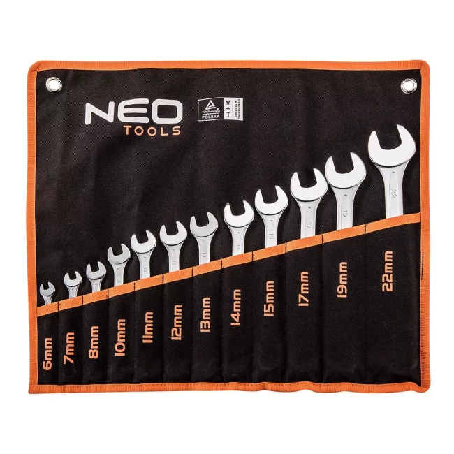 Набір ключів комбінованих NEO TOOLS 6-22 мм 12 шт (09-752) Набір ключів комбінованих NEO TOOLS 6-22 мм 12 шт (09-752)
