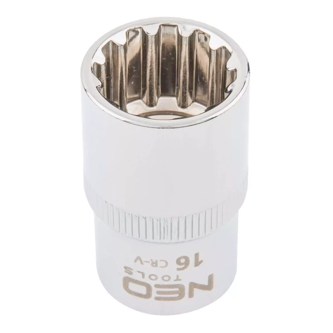 Головка сменная NEO TOOLS Spline 1/2" 16 мм (08-588) Головка сменная NEO TOOLS Spline 1/2" 16 мм (08-588)