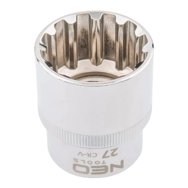 Головка сменная NEO TOOLS Spline 1/2" 27 мм (08-597) Головка сменная NEO TOOLS Spline 1/2" 27 мм (08-597)