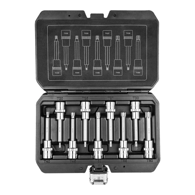 Набір змінних головок NEO TOOLS із насадкою Torx 100 мм 9 шт (08-708) Набір змінних головок NEO TOOLS із насадкою Torx 100 мм 9 шт (08-708)