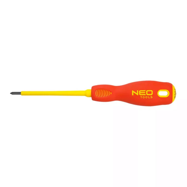 Отвертка NEO TOOLS крестовая PH2 x 100 мм 1000 В CrMo (04-073) Отвертка NEO TOOLS крестовая PH2 x 100 мм 1000 В CrMo (04-073)