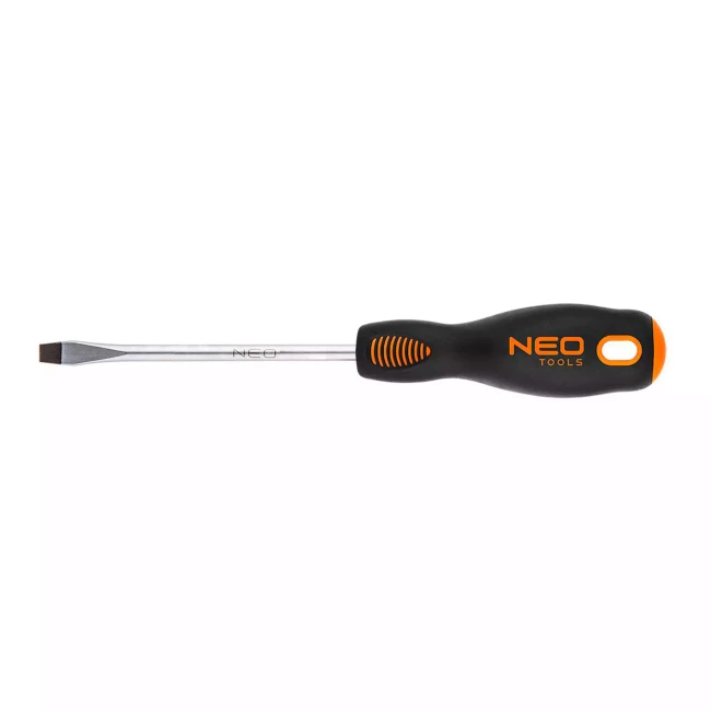 Отвертка NEO TOOLS шлицевая 6.5 x 125 мм CrMo (04-002) Отвертка NEO TOOLS шлицевая 6.5 x 125 мм CrMo (04-002)