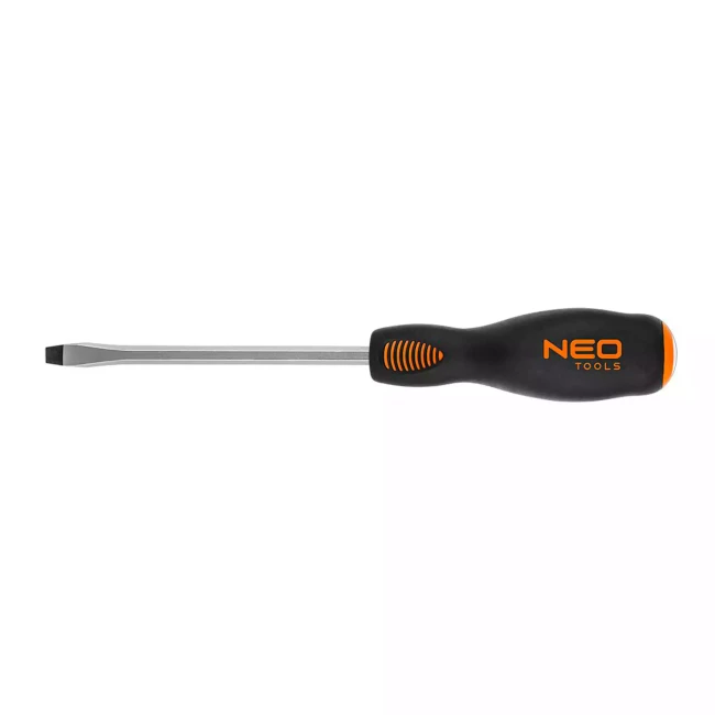 Отвертка NEO TOOLS шлицевая 6.5 x 125 мм CrMo (04-019) Отвертка NEO TOOLS шлицевая 6.5 x 125 мм CrMo (04-019)